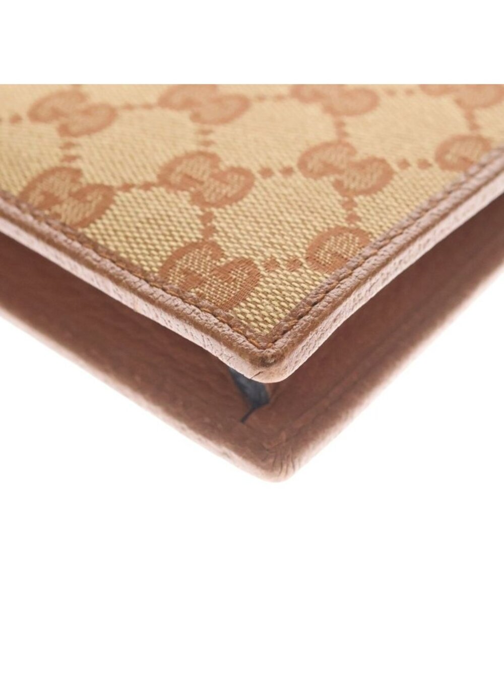 Gucci GG Canvas NY Embroidery Clutch Second Gold Beige - Picture 5 of 6